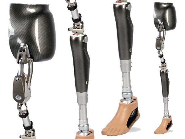 Carbon Hip Socket and C-Leg Knee Joints